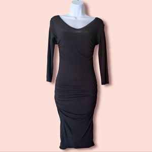 NWT Standard James Perse black stretch jersey dress, 2